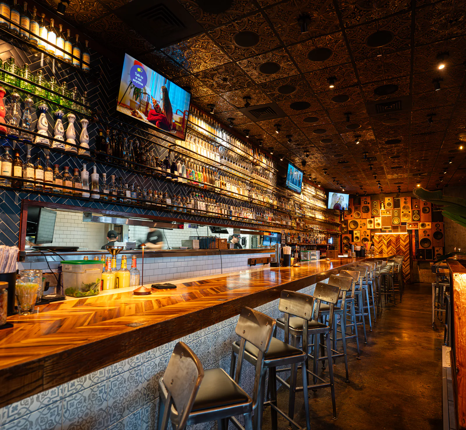 Rreal Tacos buckhead dining room, brand identity applied across twelve rooms by Resto Experience