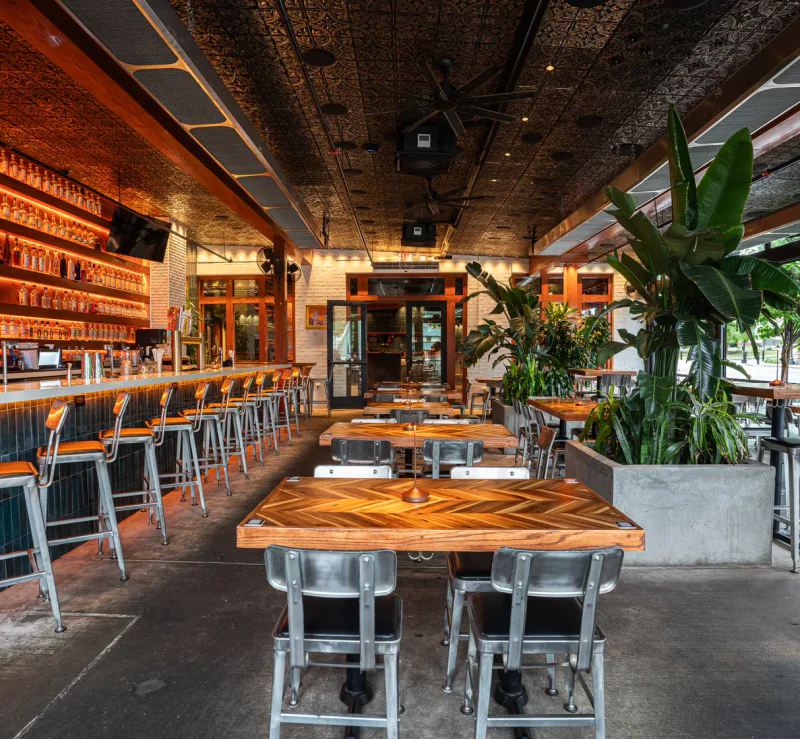 Rreal Tacos lawrenceville dining room, brand identity applied across twelve rooms by Resto Experience