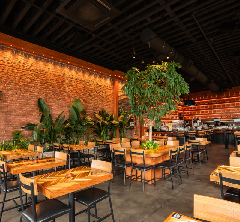 Rreal Tacos woodstock dining room, brand identity applied across twelve rooms by Resto Experience