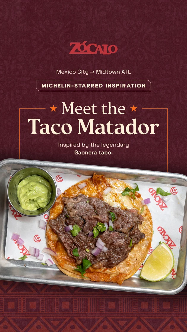 Zócalo Instagram story: Meet the Taco Matador. Restaurant content creation by Resto Experience