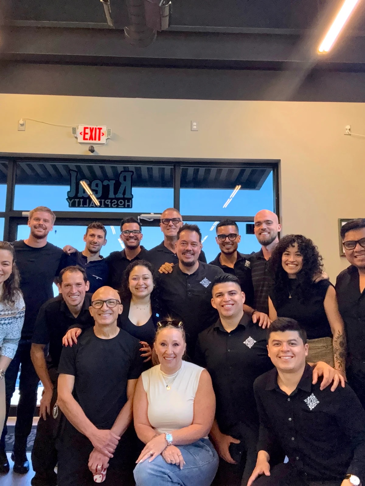 Restaurant team group photo