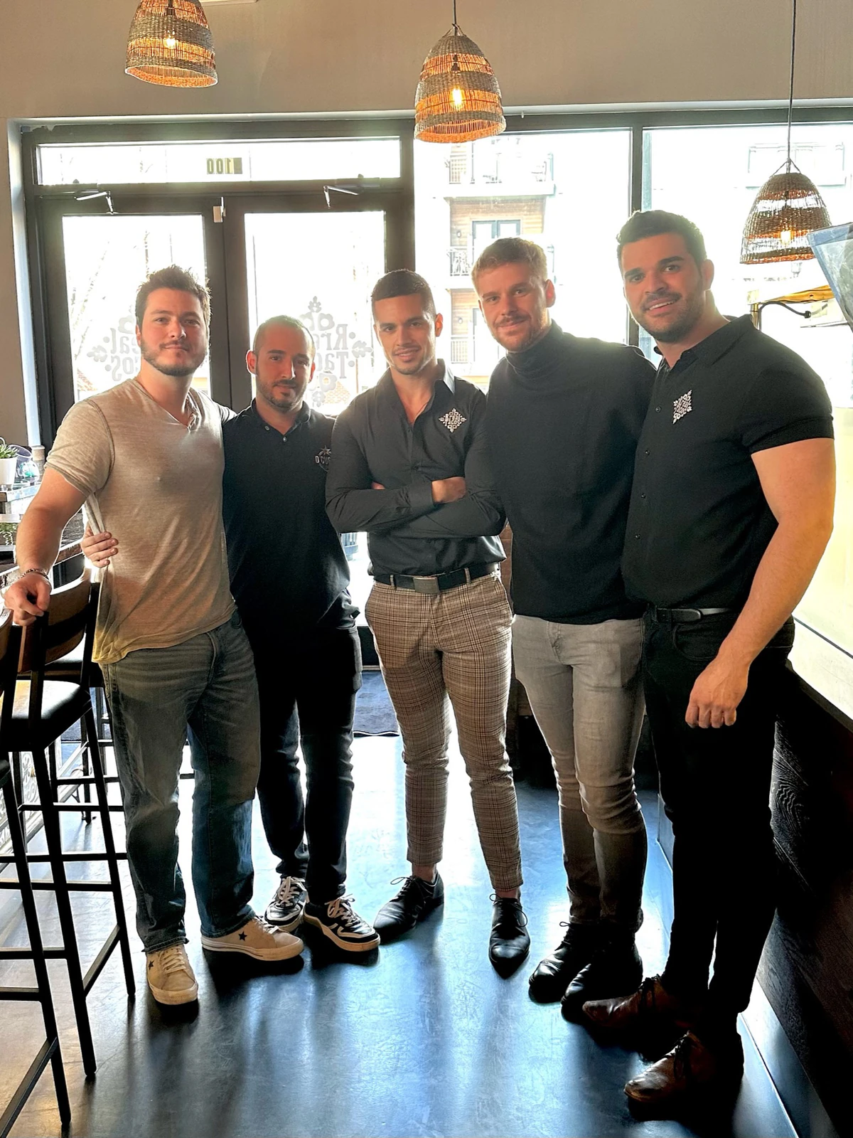 Team members at a restaurant