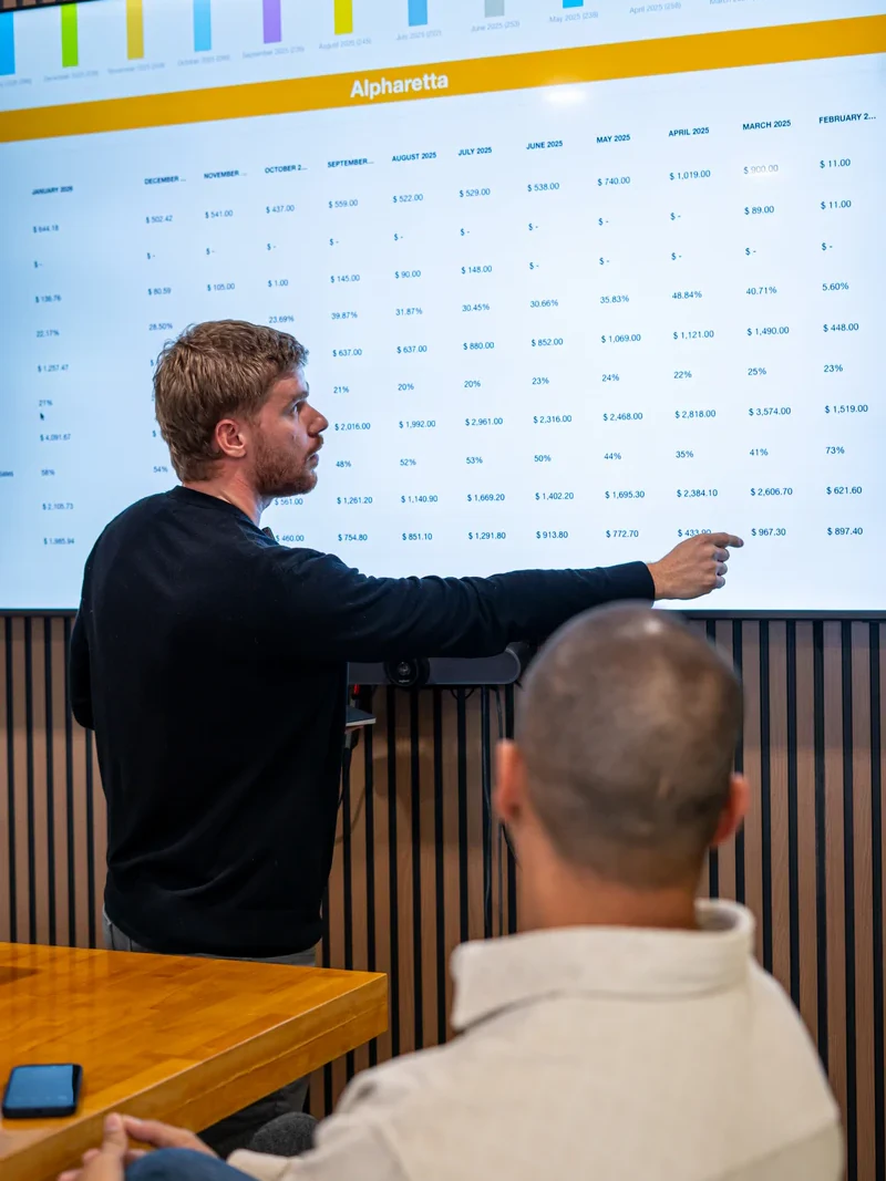 Strategy session with a client