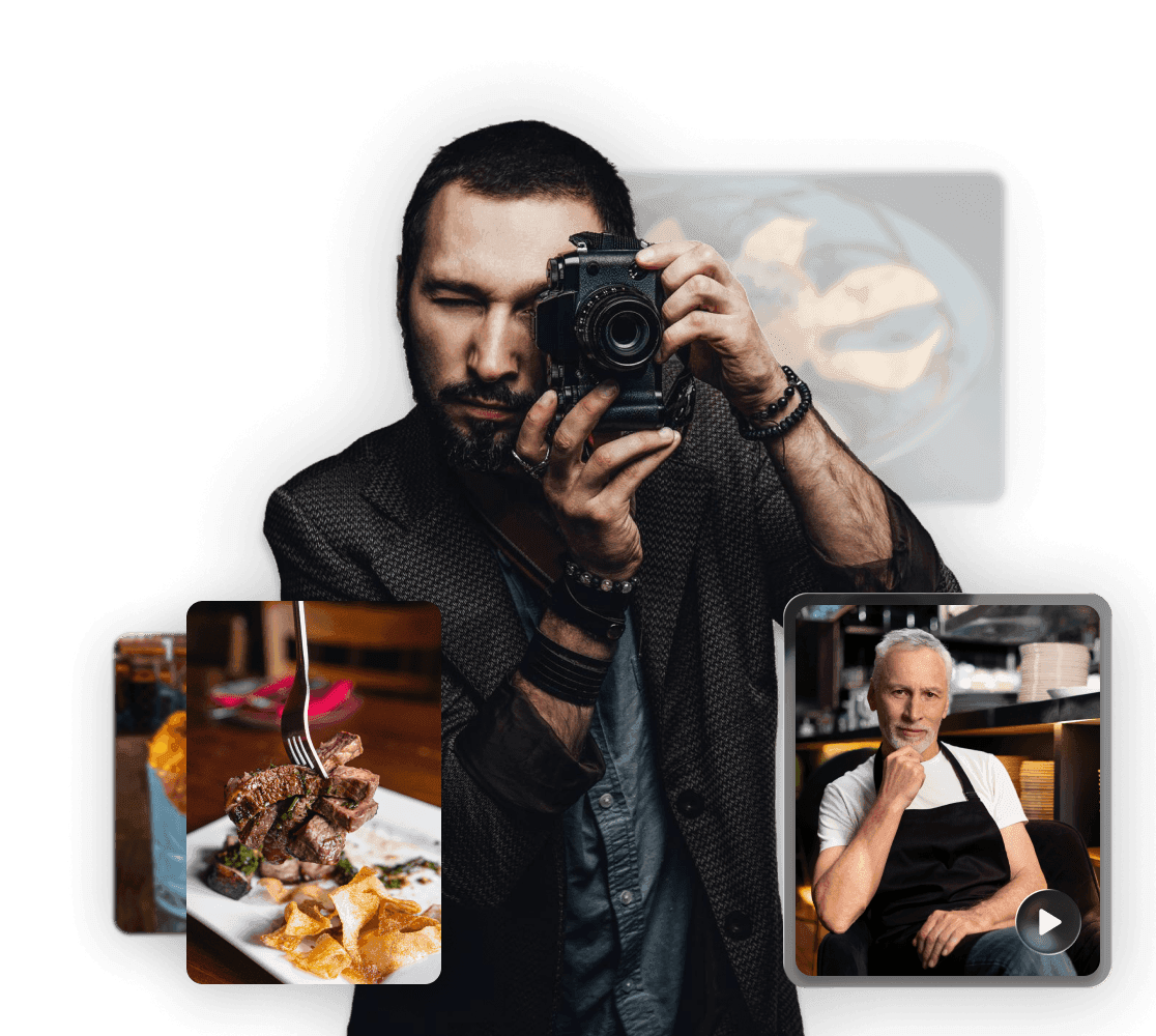 Content creation and photography for restaurants