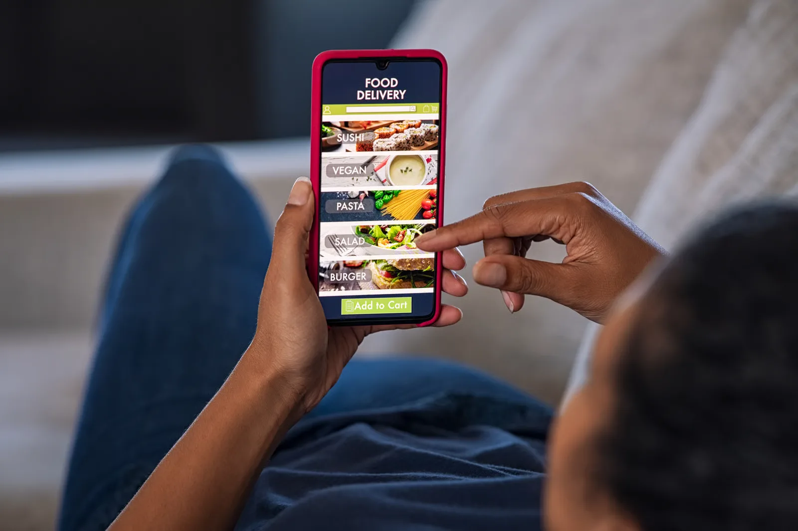 Optimized delivery menu being designed for conversion