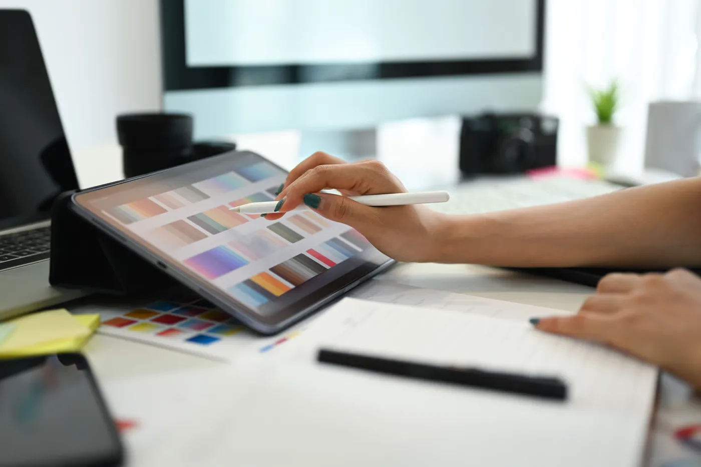 Restaurant brand visuals laid out across multiple touchpoints