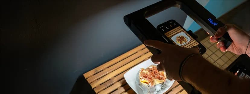 Restaurant owner reviewing digital marketing strategy on a tablet