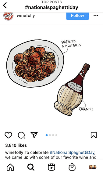 Social Media Holidays example