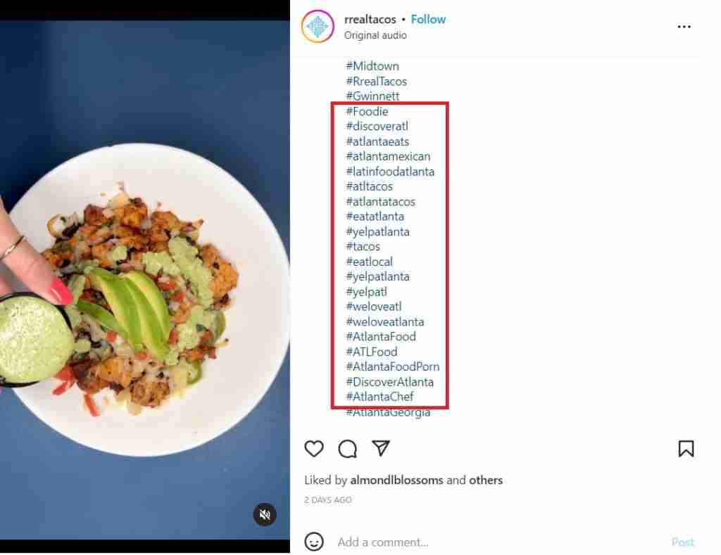 Trending Hashtag Example